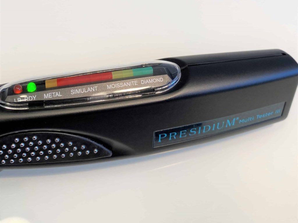 PRESIDIUM Diamantprüfgerät Goldankauf Peine Displayansicht